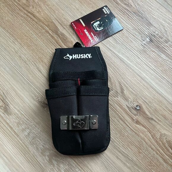 Husky Black Four Barrel Tool Pouch - Picture 1 of 5